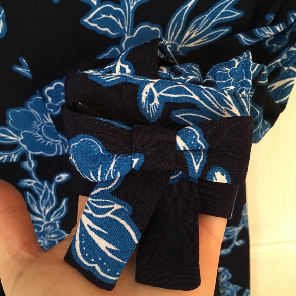 NWOT Draper James Geranium Floral Tie Sleeve Dress - Picture 7 of 8